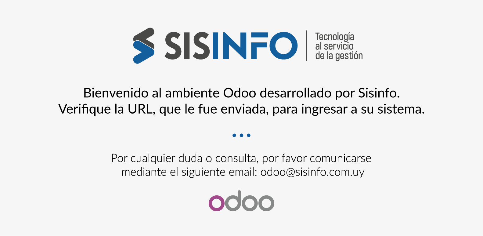 Cartel: Reclama una verificacion de la url que le fue enviada por parte de Sisinfo